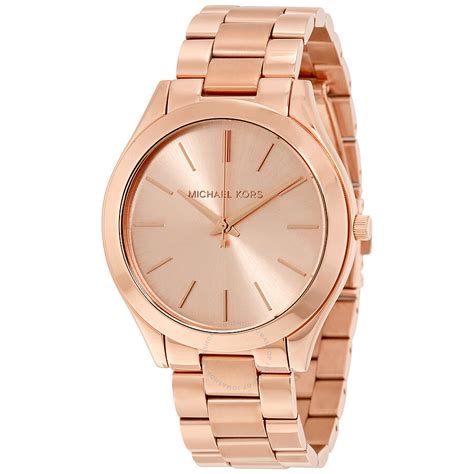 rose gold black face michael kors watch|rose gold watch with numbers.